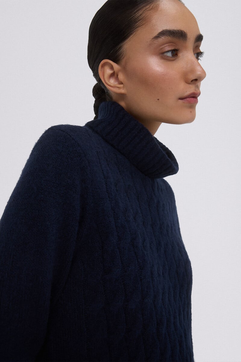 Cortefiel Vestido De Punto Ochos Centrales