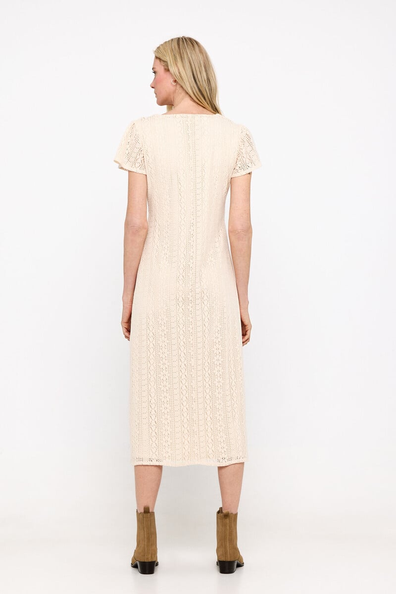 Cortefiel Vestido Efecto Encaje