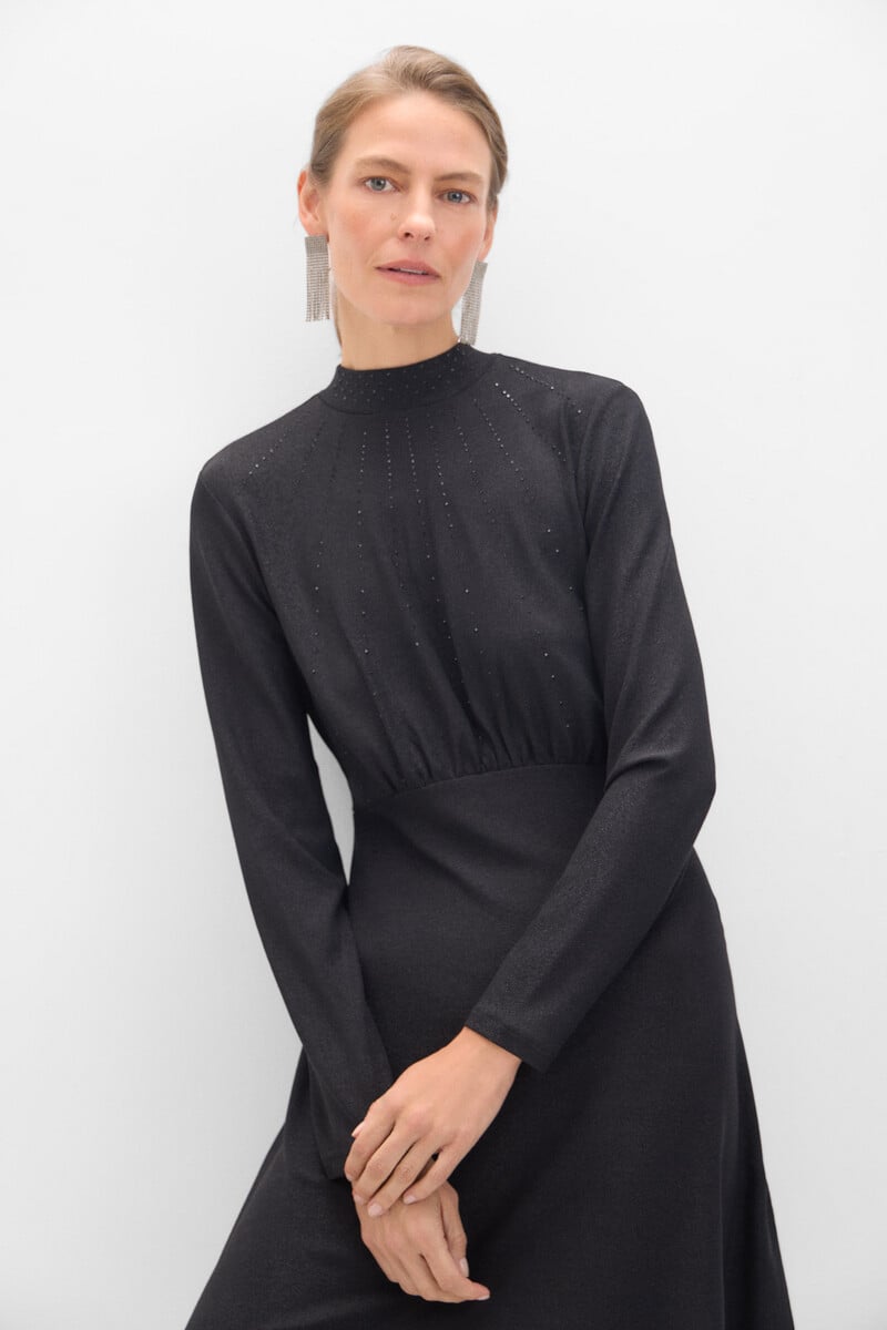 Cortefiel Vestido En Tejido De Punto