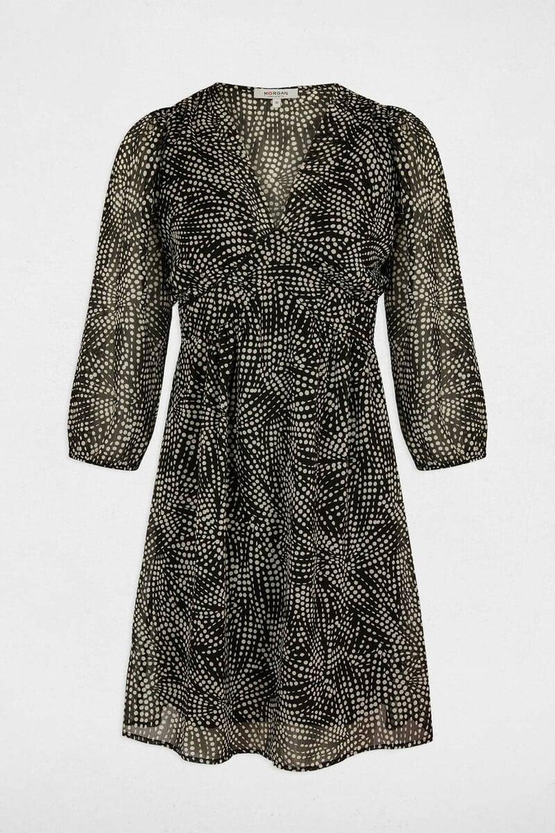 Cortefiel Vestido Entallado Estampado