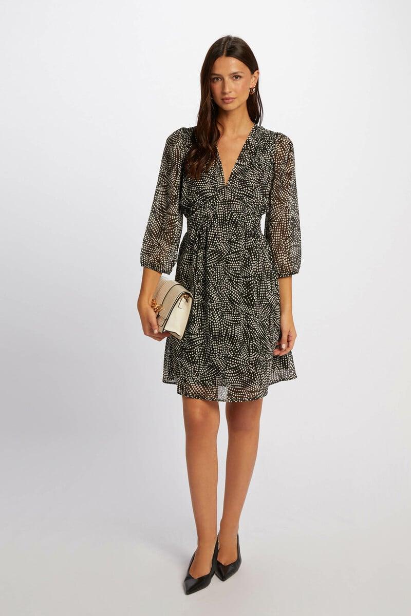 Cortefiel Vestido entallado estampado