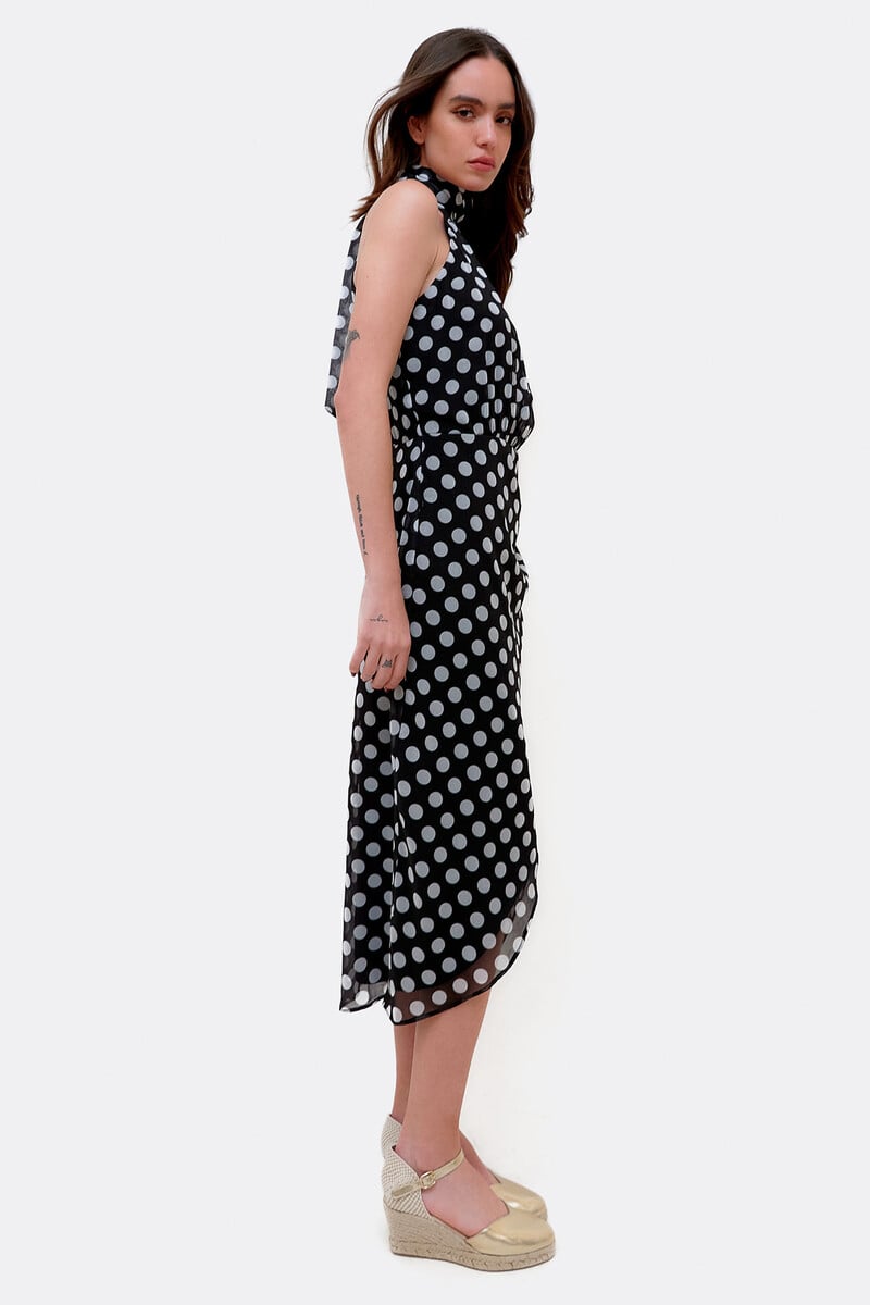 Cortefiel Vestido Escote Halter Gasa