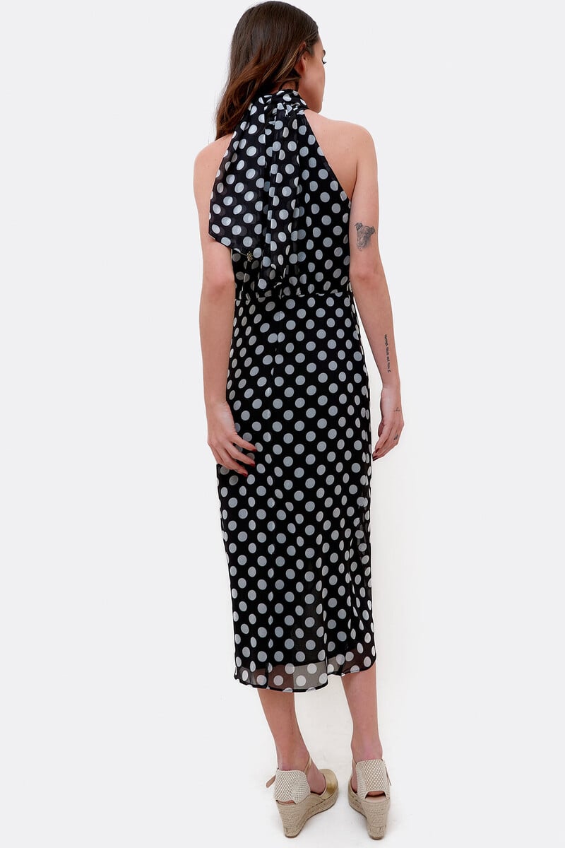 Cortefiel Vestido Escote Halter Gasa