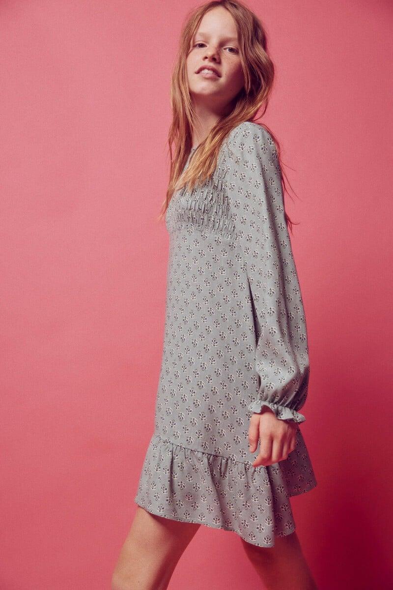 Cortefiel Vestido estampado flores niña