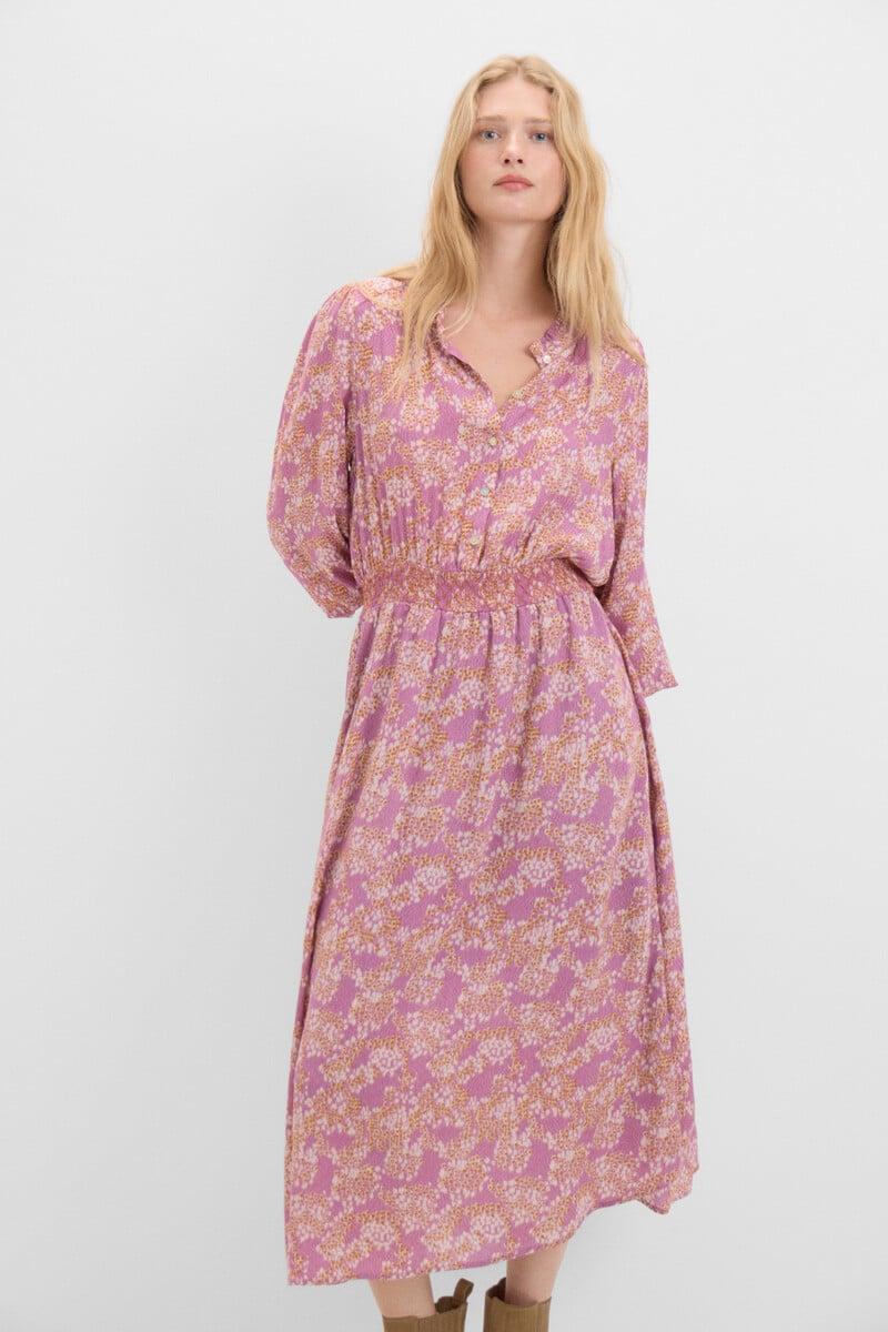 Cortefiel Vestido Estampado Mancha Animal