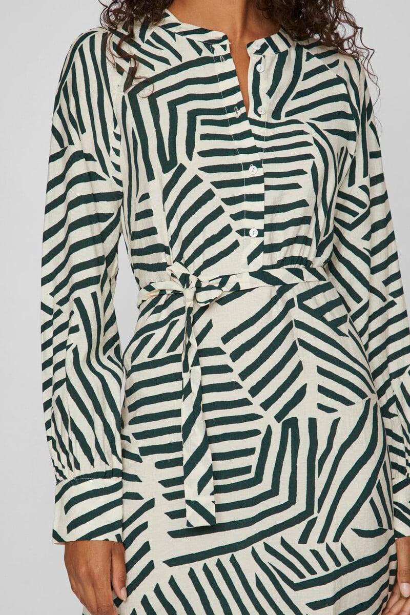 Cortefiel Vestido Estampado Midi