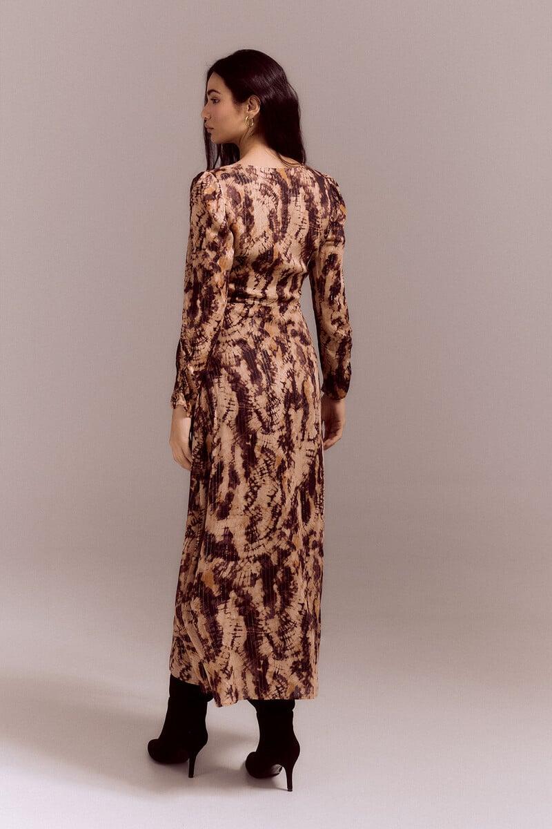 Cortefiel Vestido Estampado Tie Dye