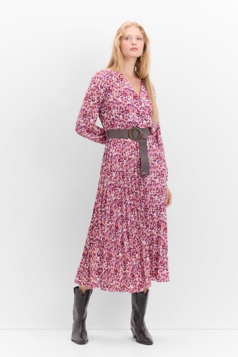 Cortefiel Vestido falda plisada