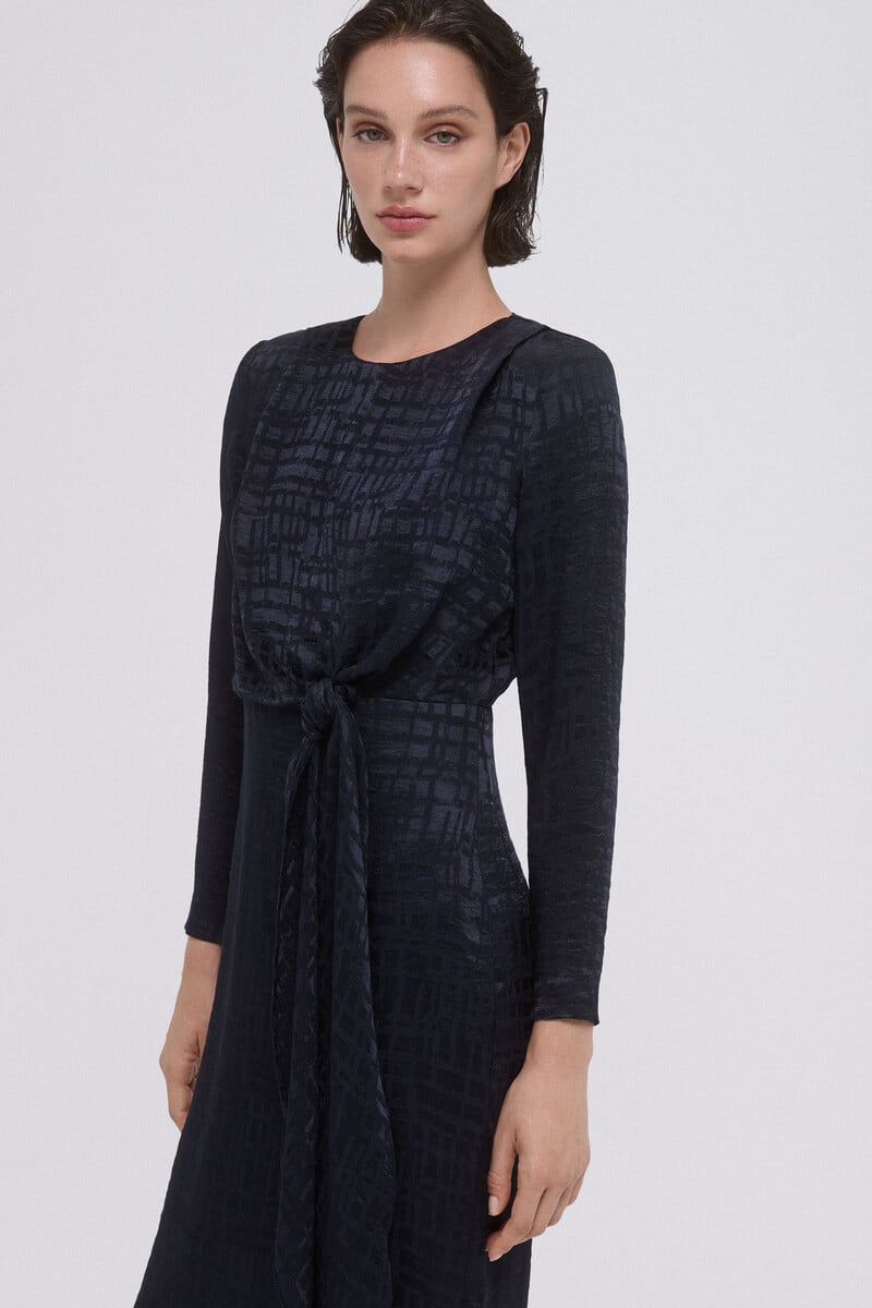 Cortefiel Vestido jacquard lazada