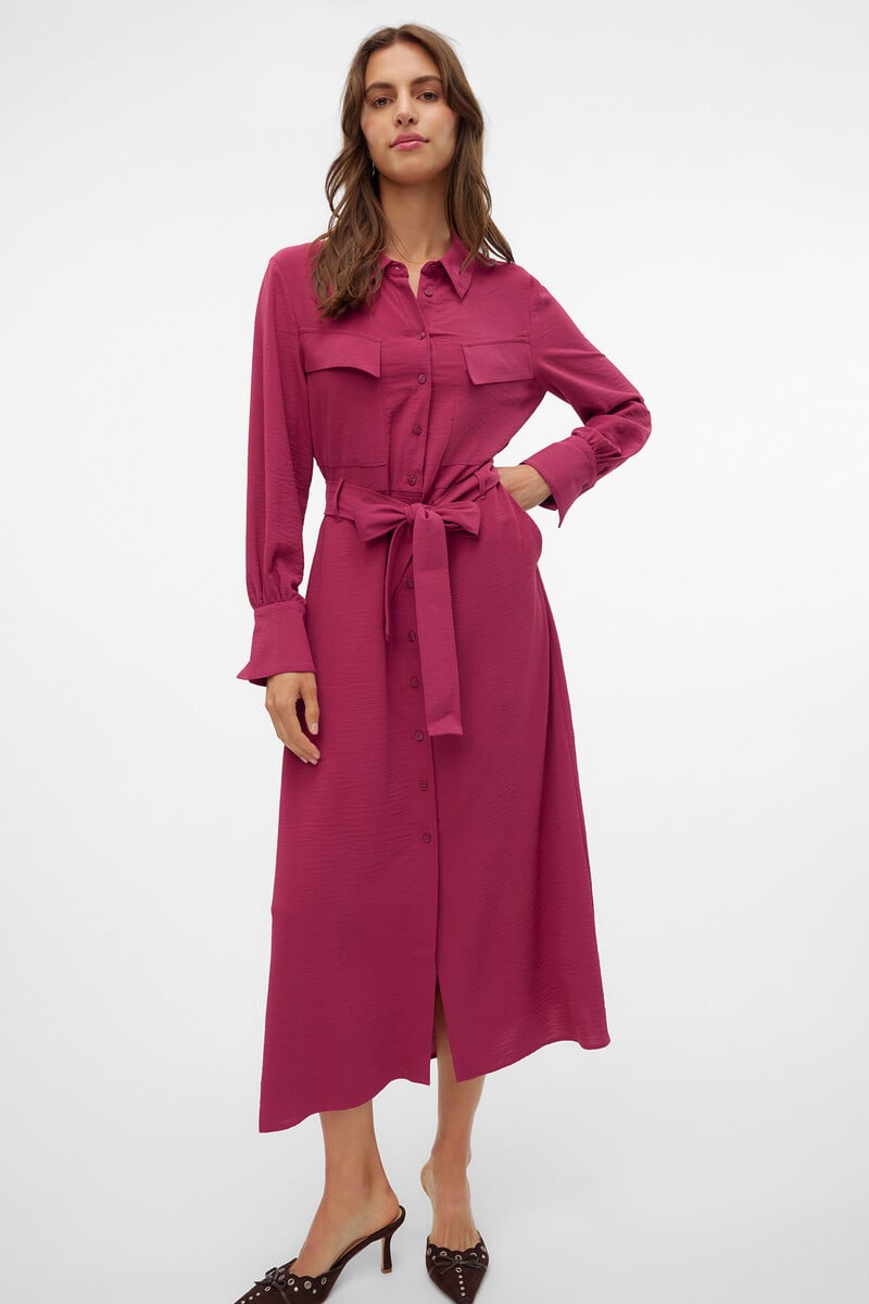 Cortefiel Vestido Largo Camisero