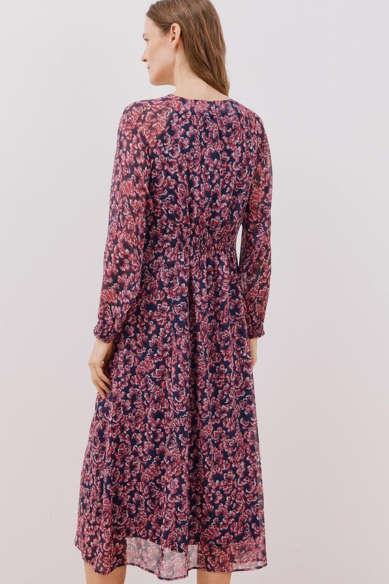 Cortefiel Vestido Largo Estampado