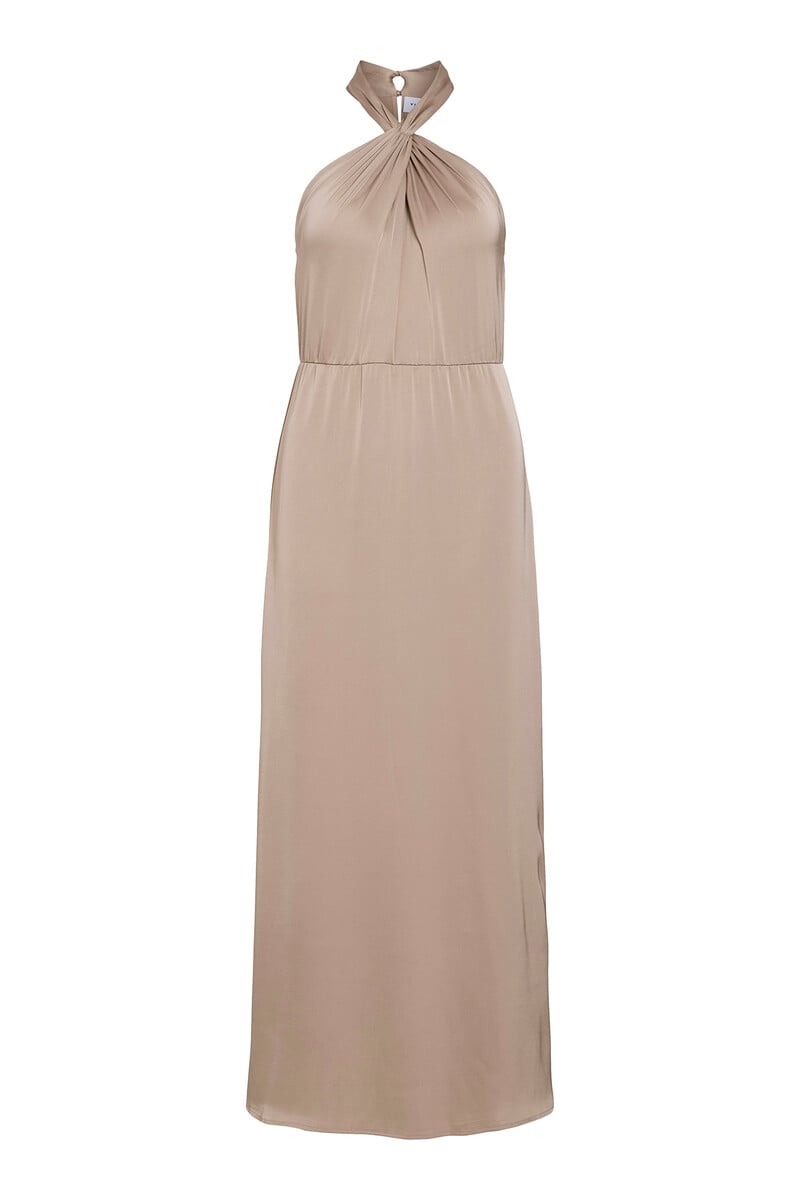 Cortefiel Vestido largo satinado fiesta