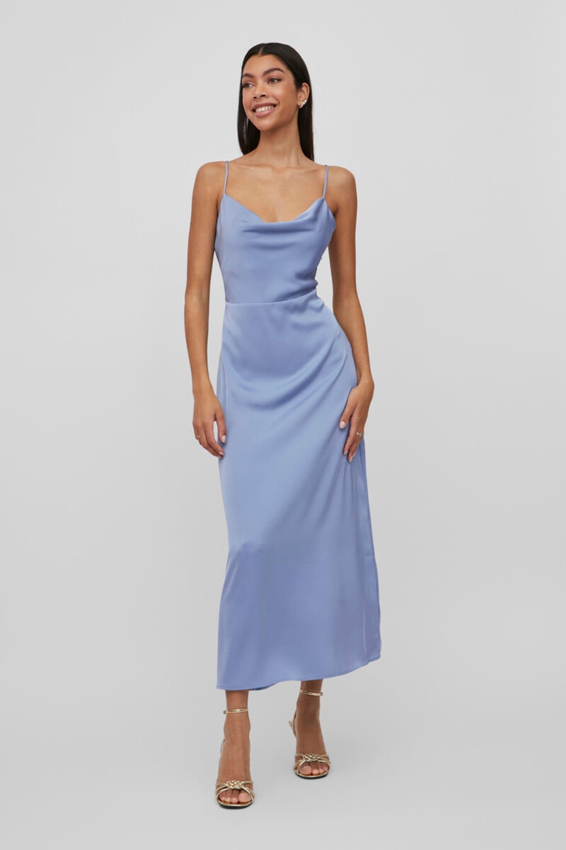 Cortefiel Vestido lencero de tirantes