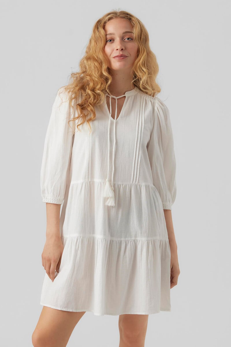 Cortefiel Vestido Mangas Globo