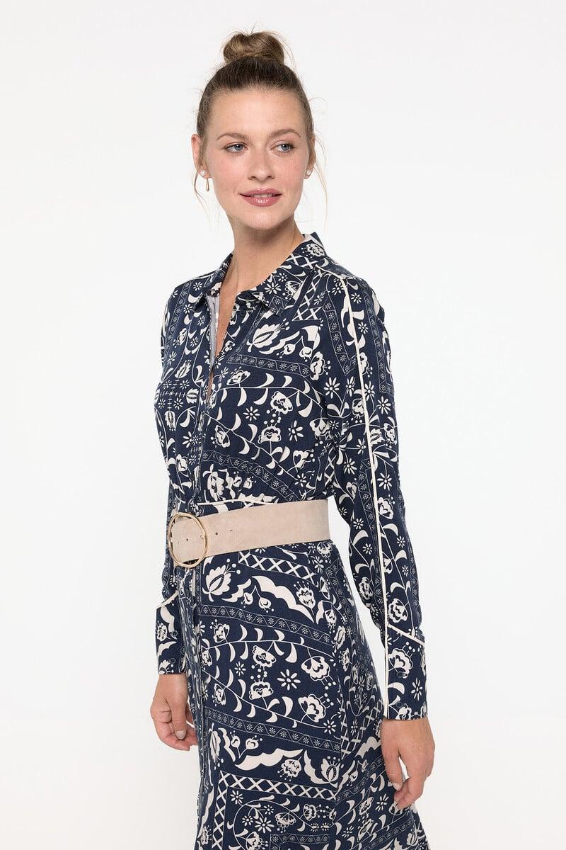 Cortefiel Vestido Midi Camisero