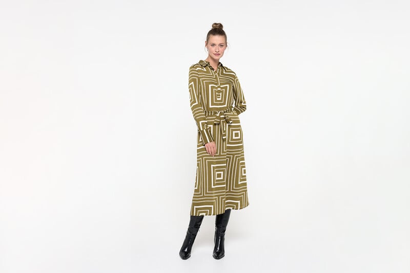 Cortefiel Vestido Midi Camisero