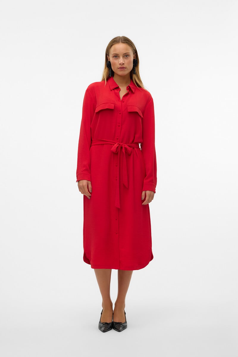 Cortefiel Vestido Midi Camisero