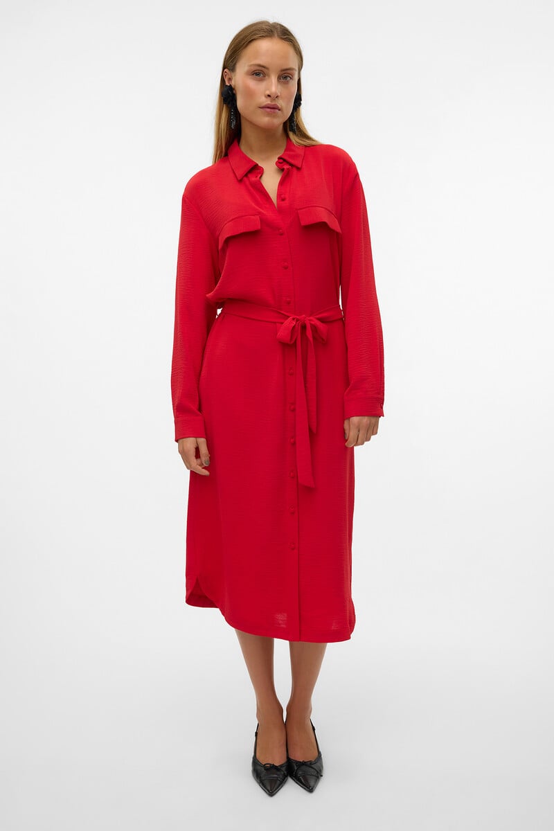 Cortefiel Vestido midi camisero