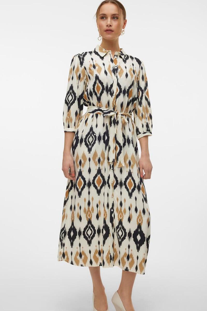 Cortefiel Vestido Midi Camisero