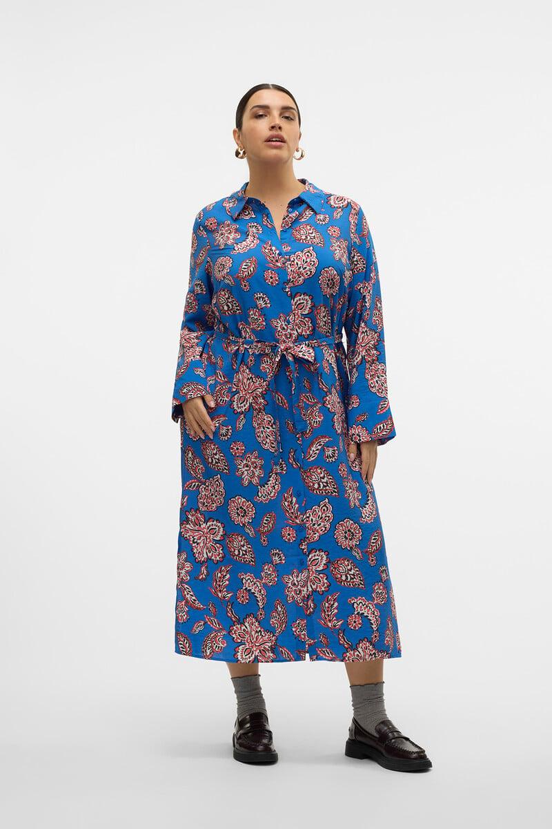 Cortefiel Vestido Midi Camisero Talla Grande