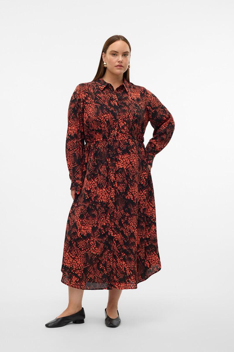 Cortefiel Vestido Midi Camisero Talla Grande