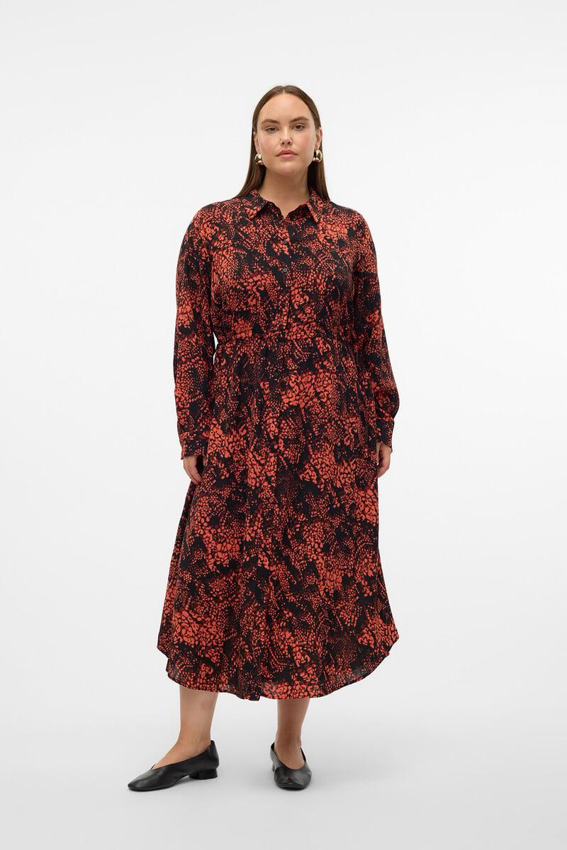 Cortefiel Vestido Midi Camisero Talla Grande
