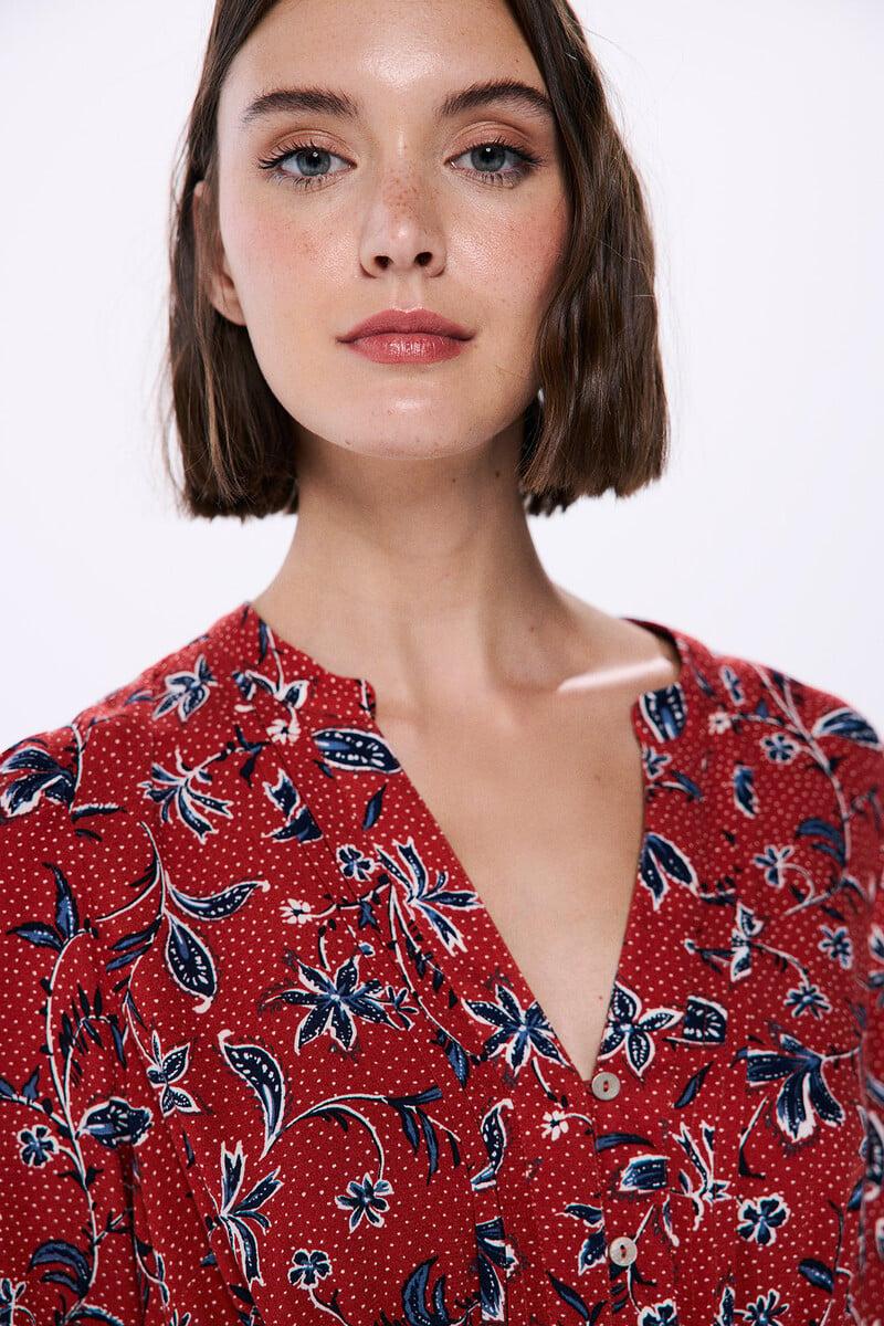 Cortefiel Vestido Midi Cenefas