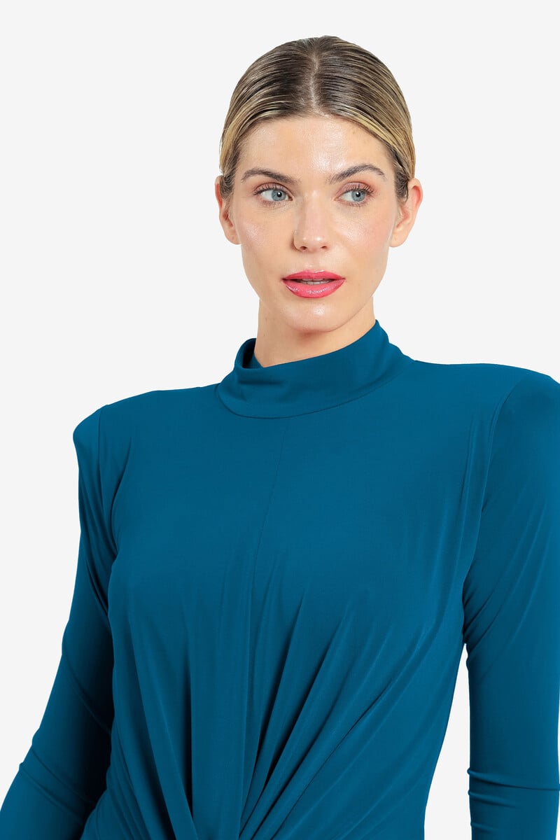Cortefiel Vestido Midi Con Nudo