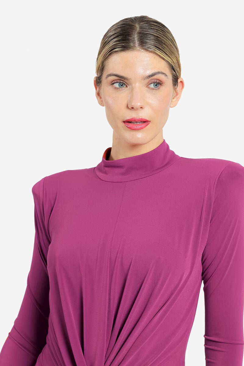 Cortefiel Vestido Midi Con Nudo