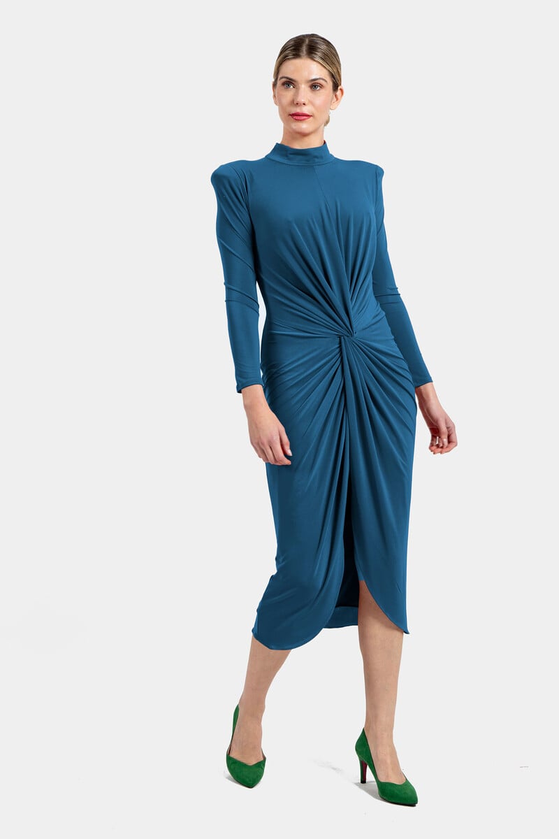 Cortefiel Vestido midi con nudo