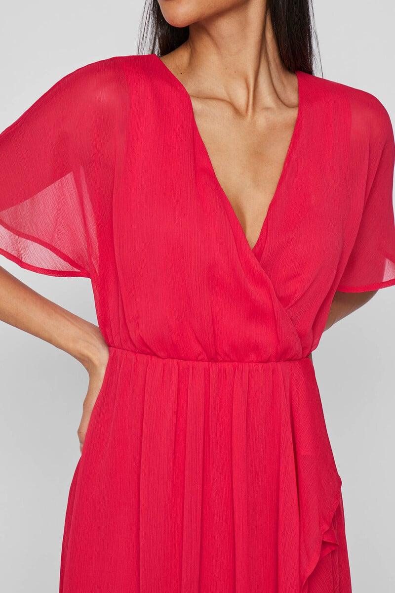 Cortefiel Vestido Midi De Gasa