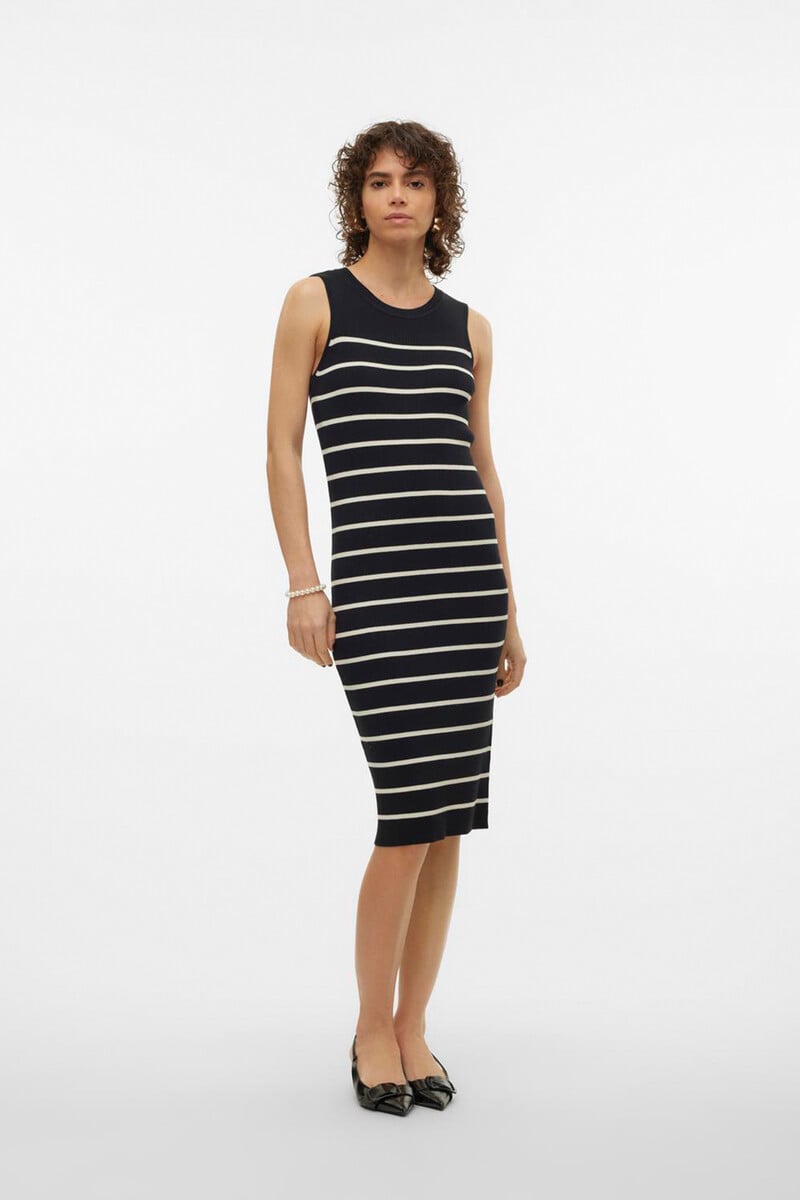 Cortefiel Vestido Midi De Punto