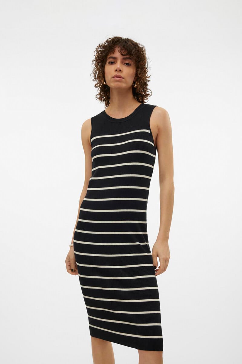 Cortefiel Vestido Midi De Punto