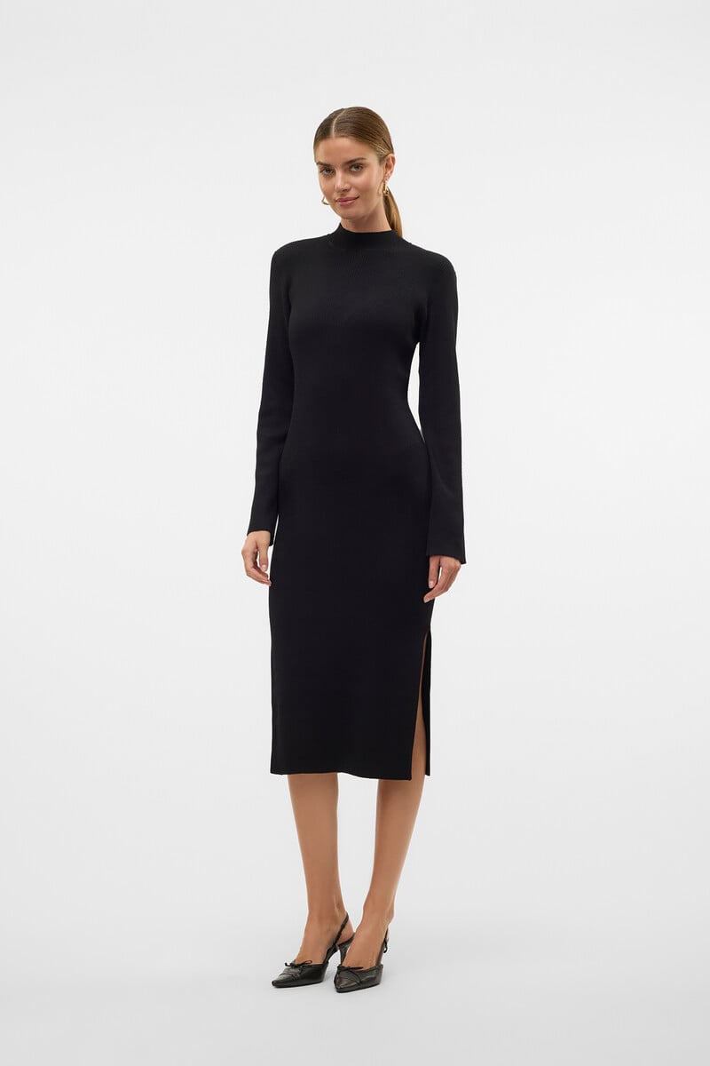 Cortefiel Vestido Midi De Punto
