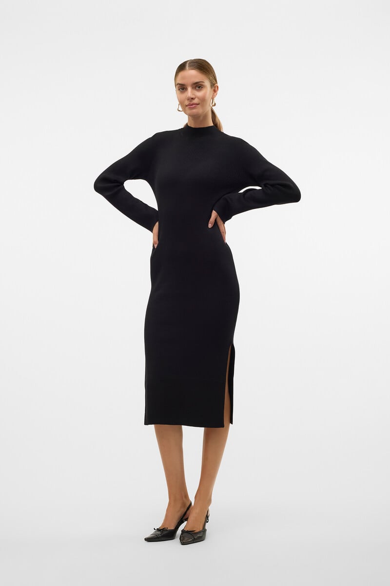 Cortefiel Vestido Midi De Punto