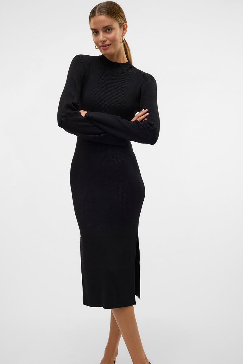 Cortefiel Vestido midi de punto