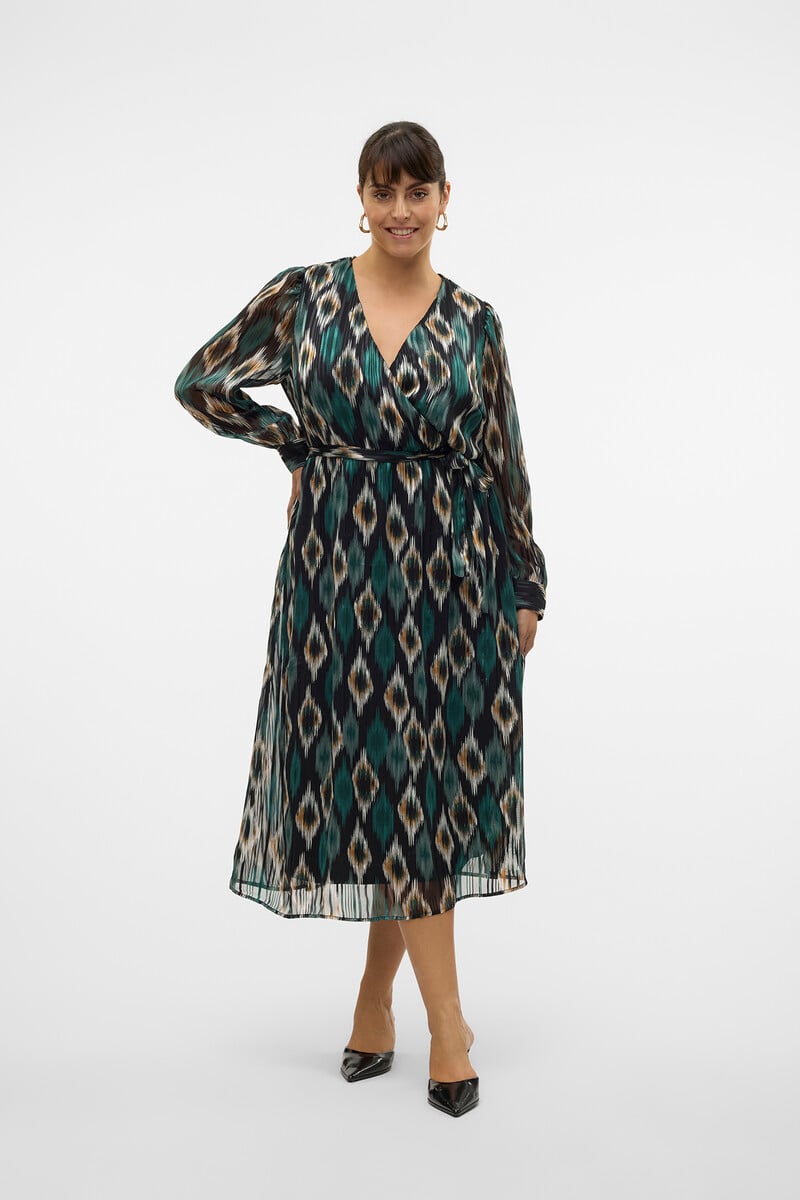 Cortefiel Vestido Midi De Talla Grande