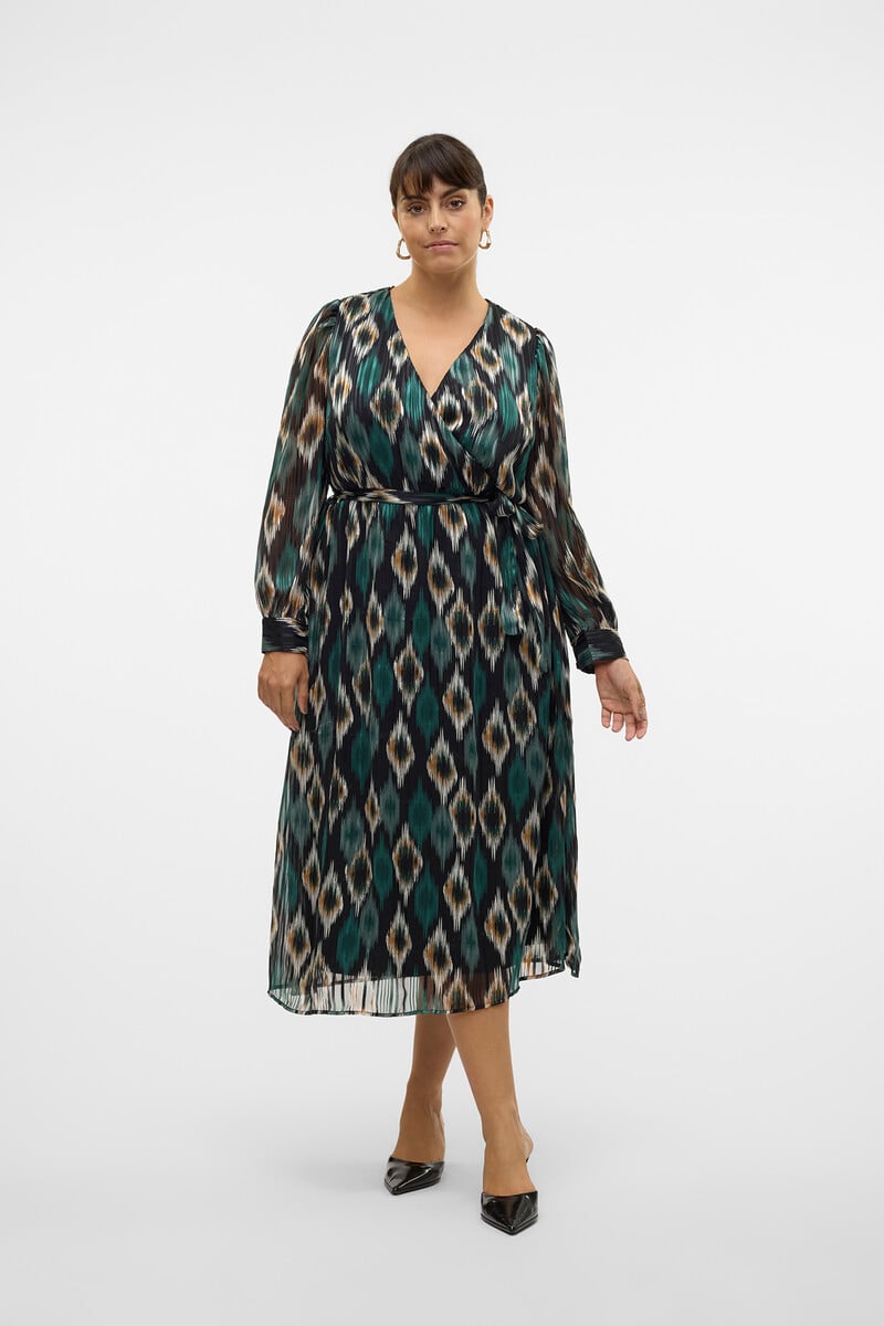 Cortefiel Vestido Midi De Talla Grande