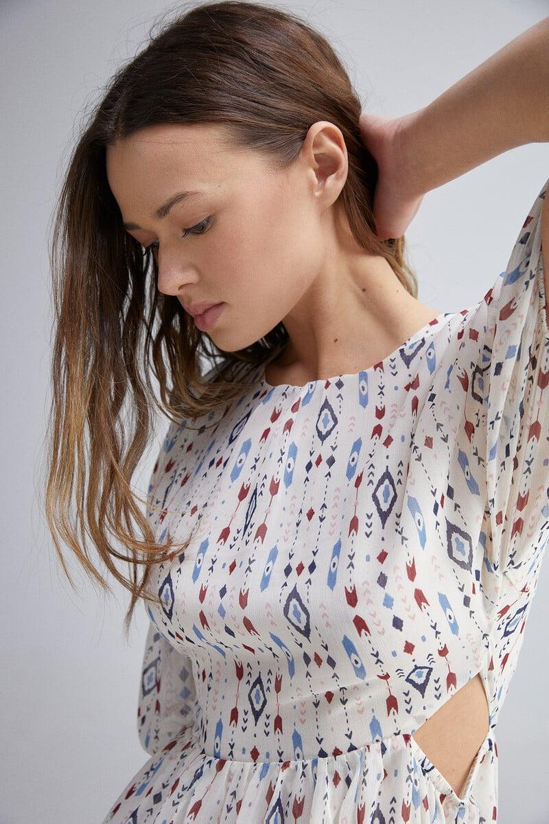 Cortefiel Vestido Midi Escote Espalda
