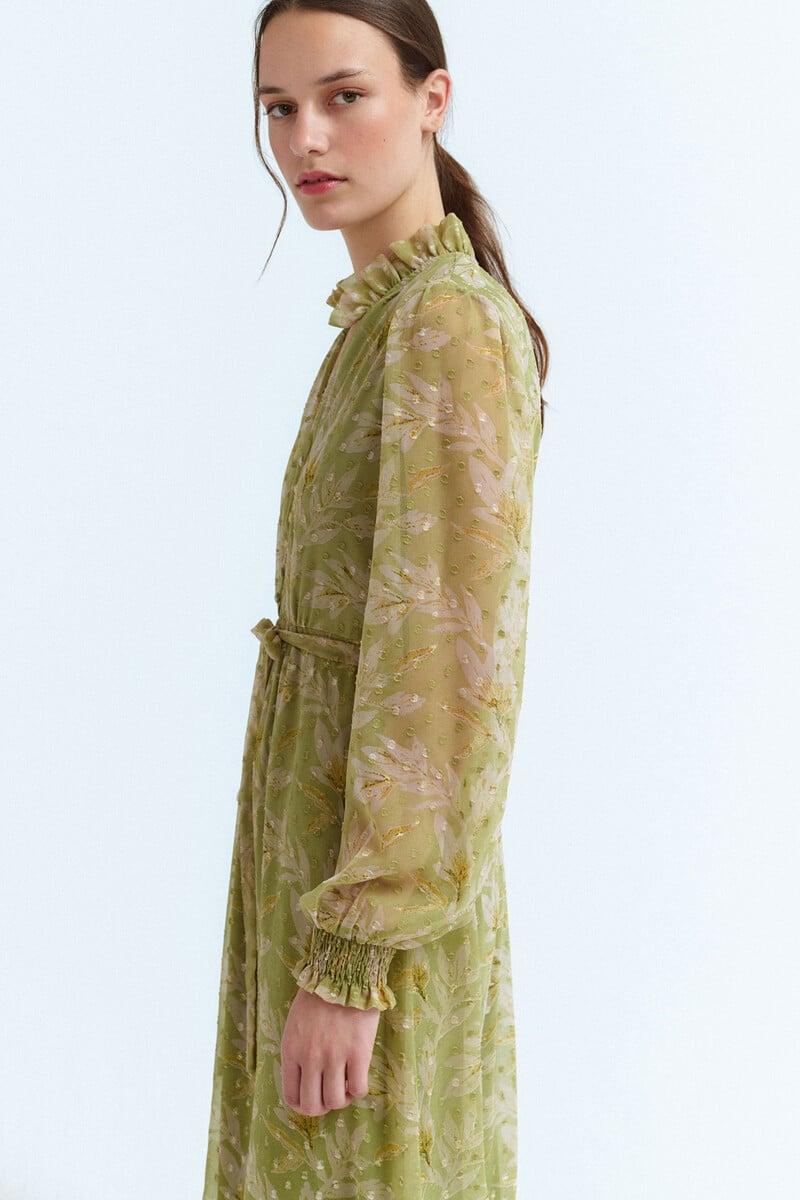 Cortefiel Vestido Midi Estampado