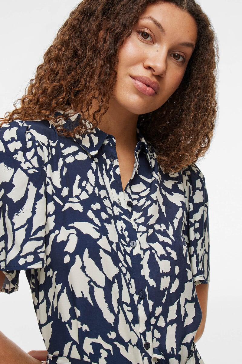 Cortefiel Vestido Midi Estampado