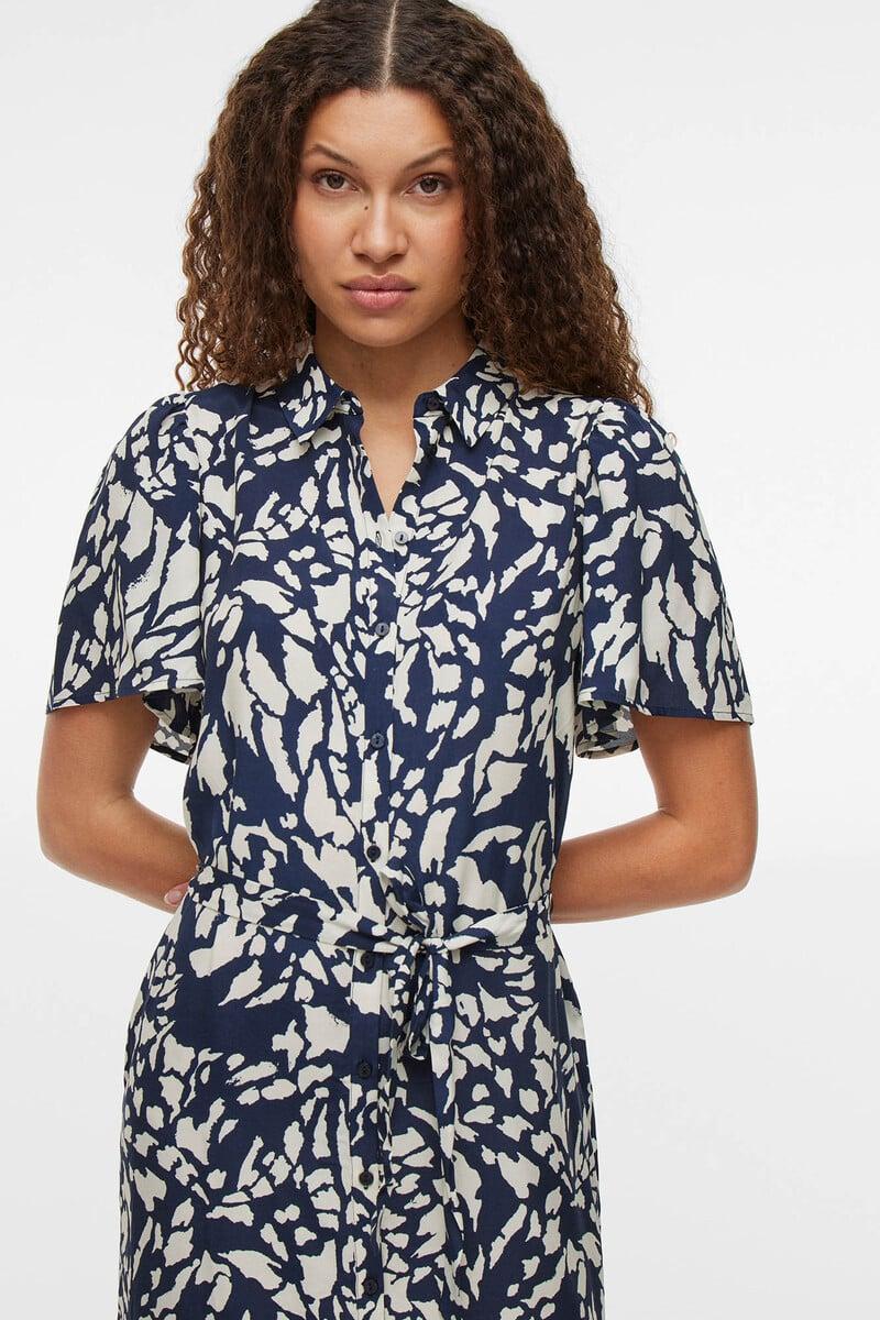 Cortefiel Vestido Midi Estampado