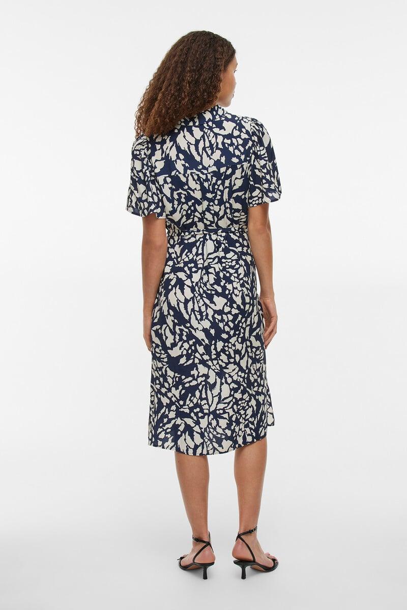 Cortefiel Vestido Midi Estampado