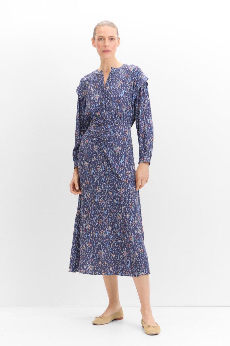 Cortefiel Vestido Midi Estampado