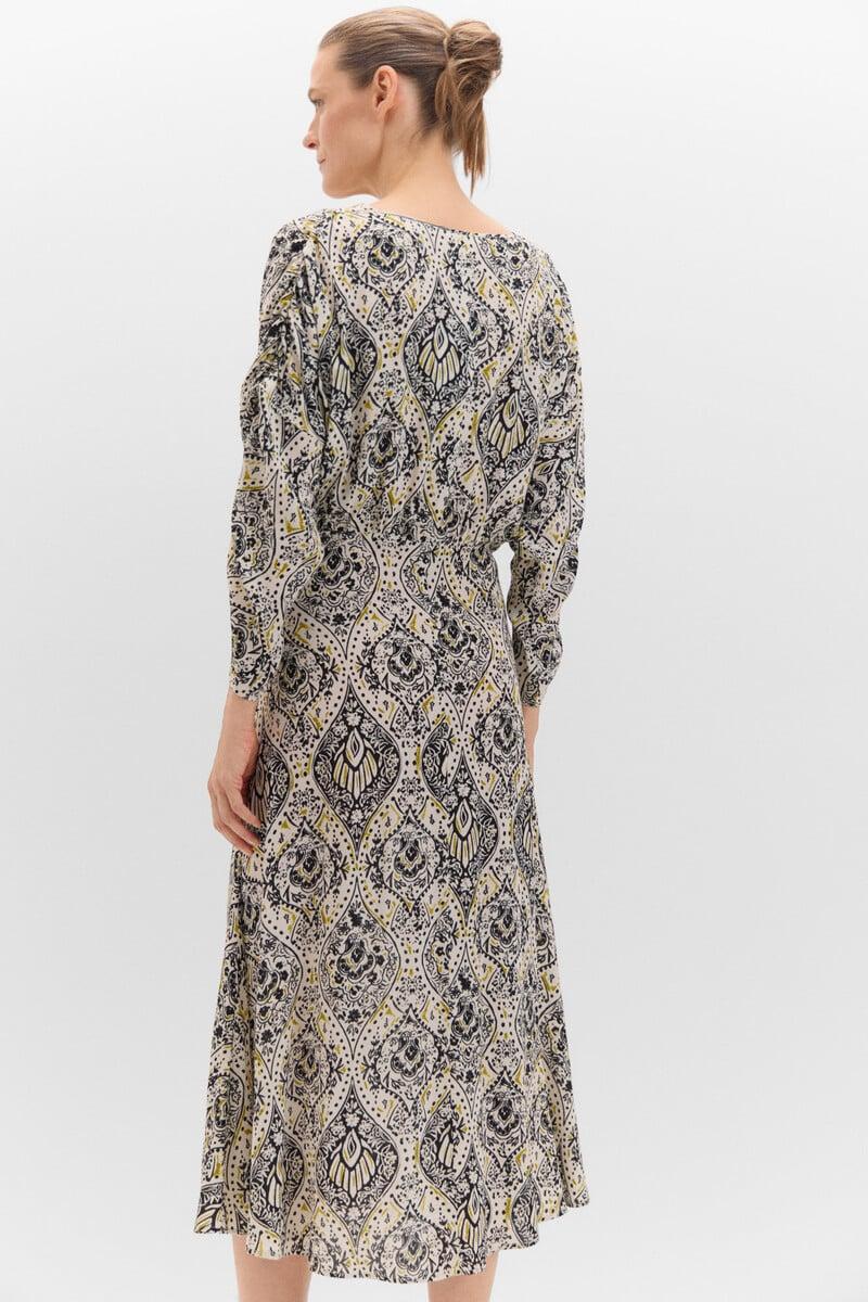Cortefiel Vestido Midi Estampado