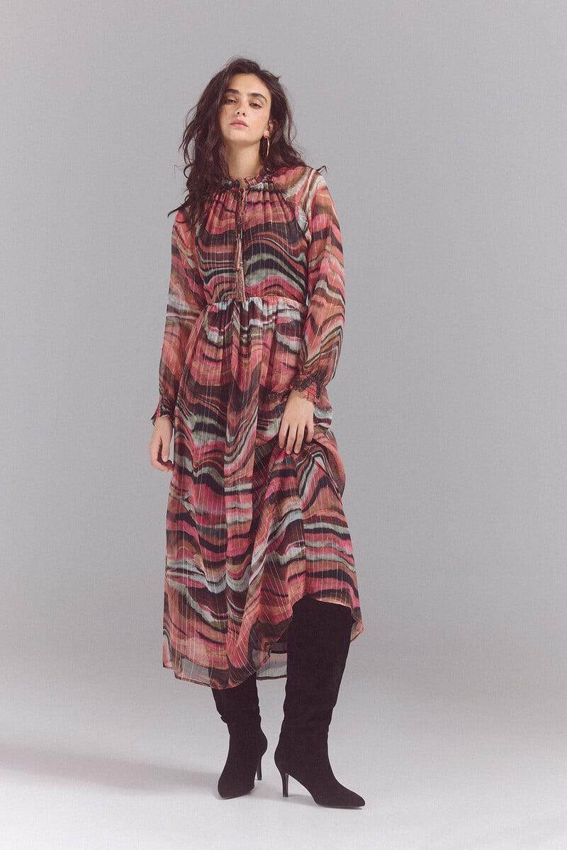 Cortefiel Vestido Midi Estampado
