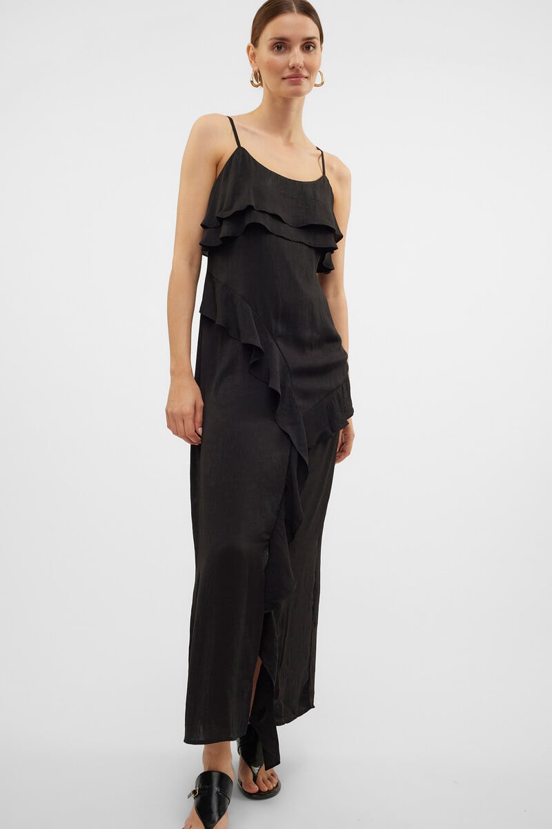 Cortefiel Vestido midi fluido