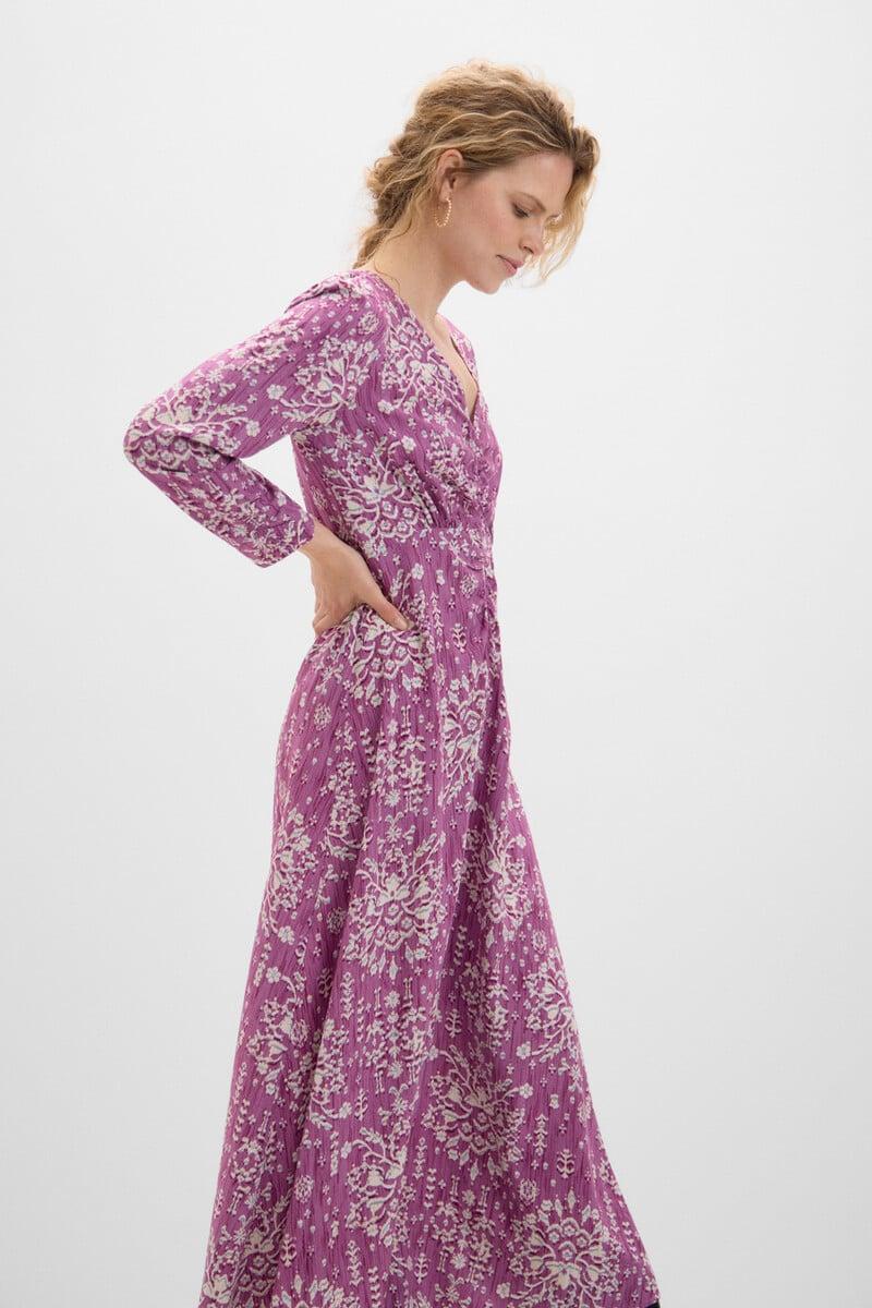 Cortefiel Vestido Midi Fruncido
