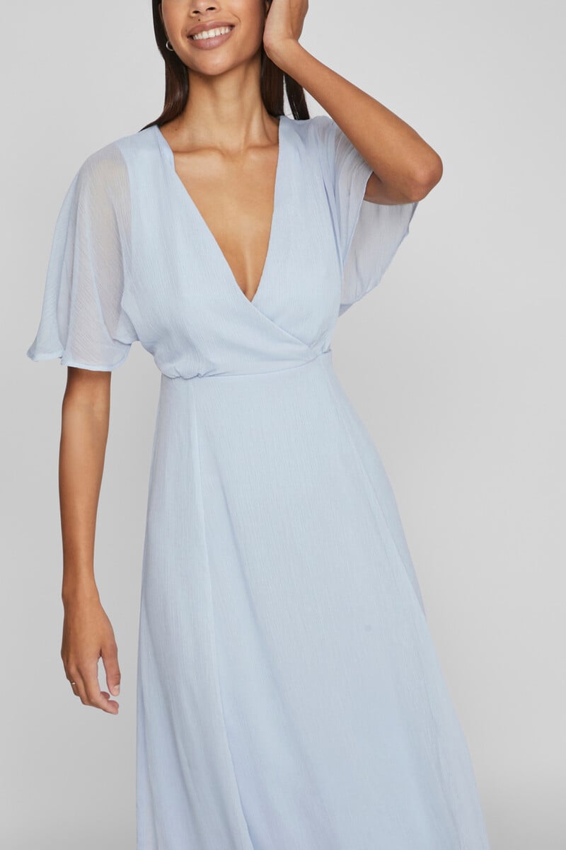 Cortefiel Vestido Midi Manga 2/4