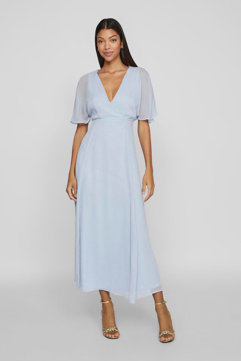 Cortefiel Vestido midi manga 2/4